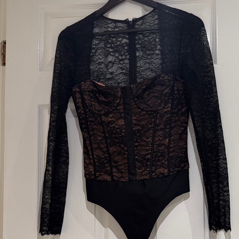 Cami NYC Black Lace Bodysuit